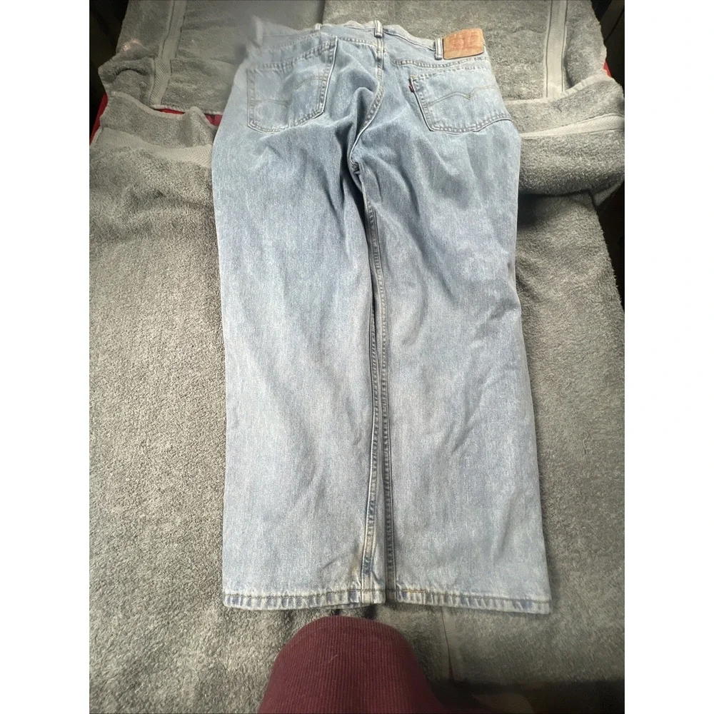 Vintage Levis  42x30 Blue Denim Jeans 550‎ Relaxed Fit Classic Casual Pants